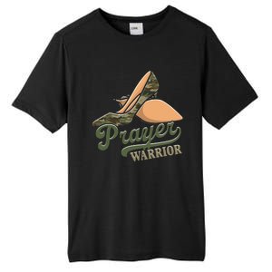 Camo Heels Prayer Warrior Faith God Jesus Christian Tall Fusion ChromaSoft Performance T-Shirt