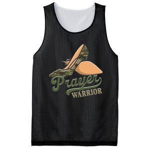 Camo Heels Prayer Warrior Faith God Jesus Christian Mesh Reversible Basketball Jersey Tank