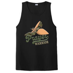 Camo Heels Prayer Warrior Faith God Jesus Christian PosiCharge Competitor Tank