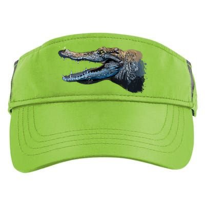 Crocodile Head Portrait From A Splash Adult Drive Performance Visor