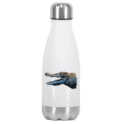 Crocodile Head Portrait From A Splash Stainless Steel Insulated Water Bottle