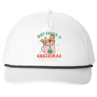 Cozy Holiday Pajama Set with Hot Cocoa and Christmas Movies Snapback Five-Panel Rope Hat