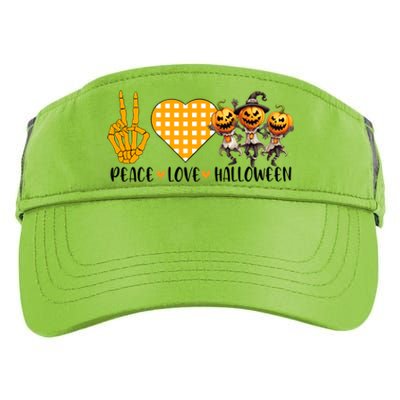 Cute Halloween Peace Love And Gnome Fall Great Gift Adult Drive Performance Visor