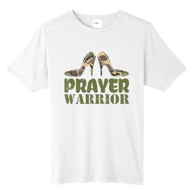 Camo Heels Prayer Warrior Faith God Jesus Christian Tall Fusion ChromaSoft Performance T-Shirt