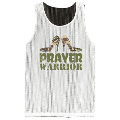 Camo Heels Prayer Warrior Faith God Jesus Christian Mesh Reversible Basketball Jersey Tank