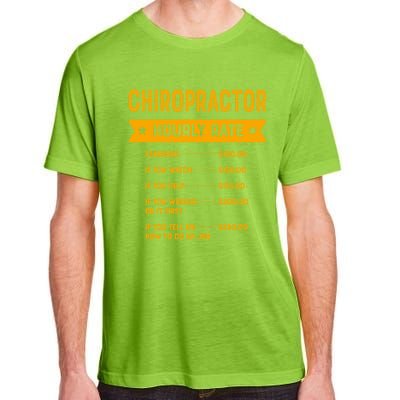 Chiropractor Hourly Rate Labour Day Chiropractic Workers Day Cool Gift Adult ChromaSoft Performance T-Shirt