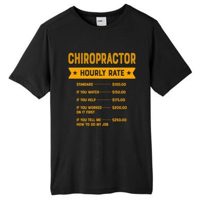 Chiropractor Hourly Rate Labour Day Chiropractic Workers Day Cool Gift Tall Fusion ChromaSoft Performance T-Shirt