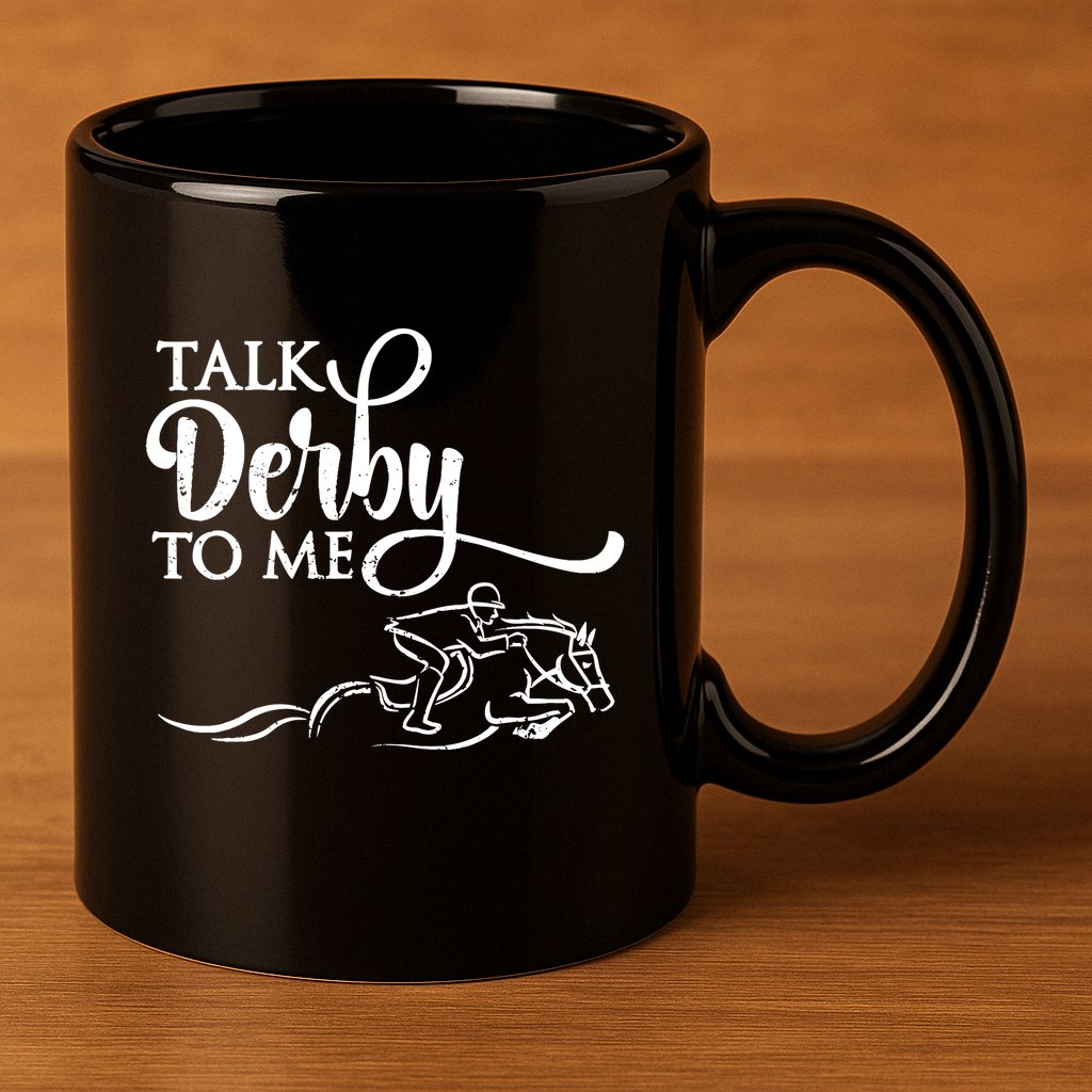 Cool Horse Racing Derby Race Owner Lover Funny 11oz C Handle Ceramic Mug