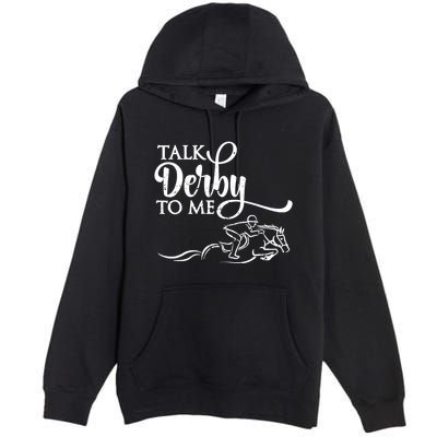 Cool Horse Racing Derby Race Owner Lover Funny Premium Pullover Hoodie