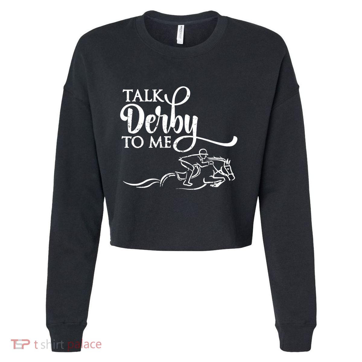 Cool Horse Racing Derby Race Owner Lover Funny Cropped Pullover Crew