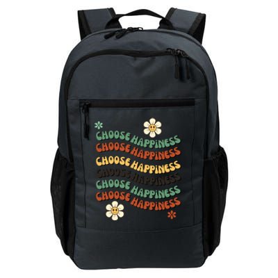 Choose Happiness Retro Sunflower Daily Commute Backpack