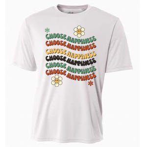 Choose Happiness Retro Sunflower Cooling Performance Crew T-Shirt