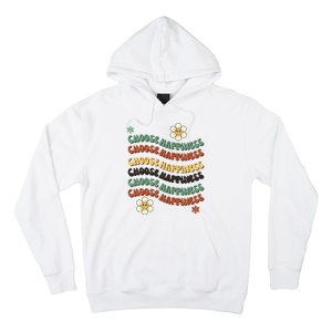 Choose Happiness Retro Sunflower Hoodie