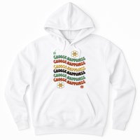 Choose Happiness Retro Sunflower Hoodie