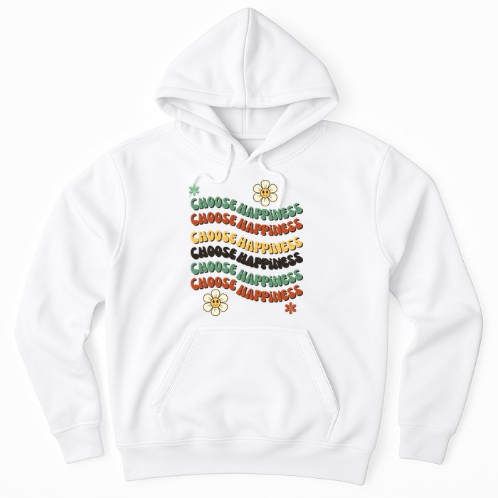 Choose Happiness Retro Sunflower Hoodie