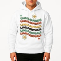 Choose Happiness Retro Sunflower Hoodie