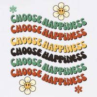 Choose Happiness Retro Sunflower Hoodie