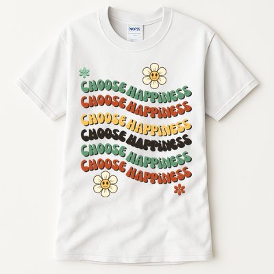 Choose Happiness Retro Sunflower Tall T-Shirt