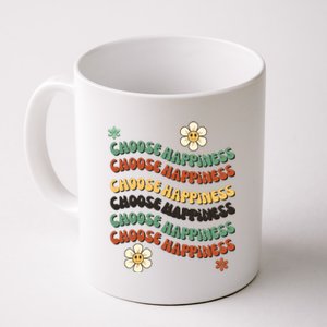 Choose Happiness Retro Sunflower Coffee Mug