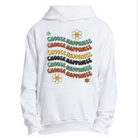 Choose Happiness Retro Sunflower Urban Pullover Hoodie