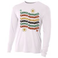 Choose Happiness Retro Sunflower Cooling Performance Long Sleeve Crew