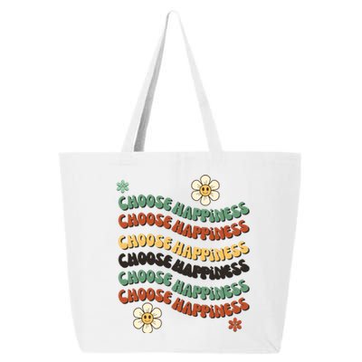 Choose Happiness Retro Sunflower 25L Jumbo Tote