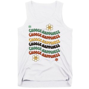 Choose Happiness Retro Sunflower Tank Top