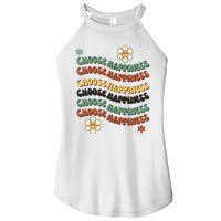 Choose Happiness Retro Sunflower Women's Perfect Tri Rocker Tank