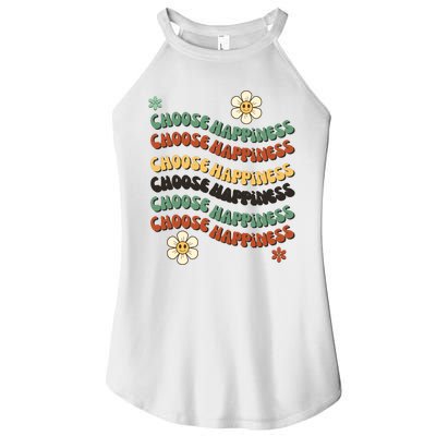 Choose Happiness Retro Sunflower Women’s Perfect Tri Rocker Tank