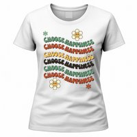 Choose Happiness Retro Sunflower Women's T-Shirt