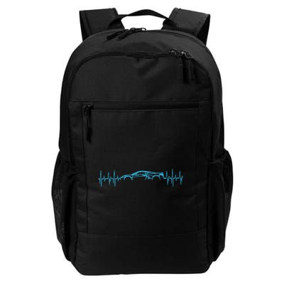 C8 Heartbeat Rapid Blue Supercar Sports Car Heartbeat Line Backpack