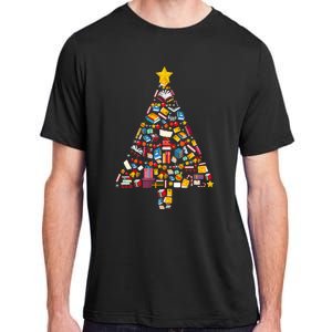 Cozy Holiday Reads Festive Tree Club for Book Lovers Adult ChromaSoft Performance T-Shirt