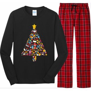 Cozy Holiday Reads Festive Tree Club for Book Lovers Long Sleeve Pajama Set