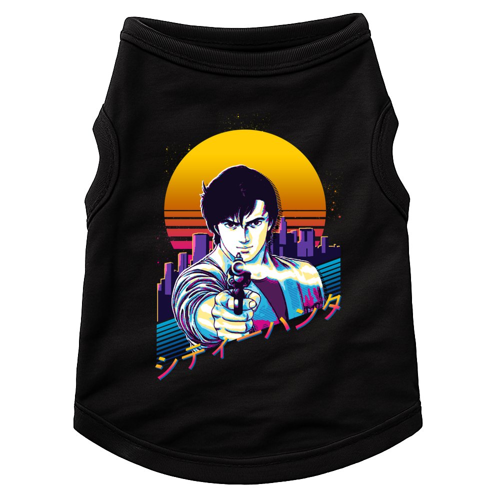 City Hunter Ryo Saeba Retrowave Doggie Tank