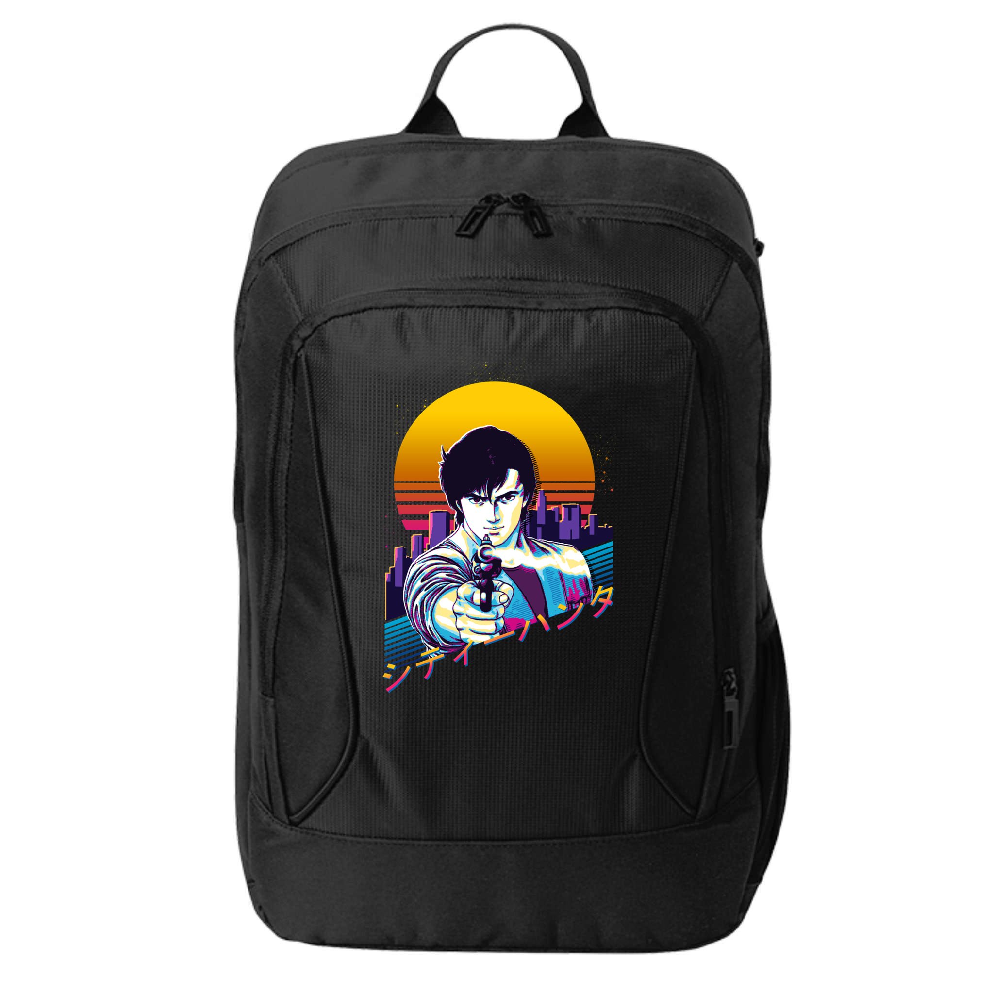 City Hunter Ryo Saeba Retrowave City Backpack