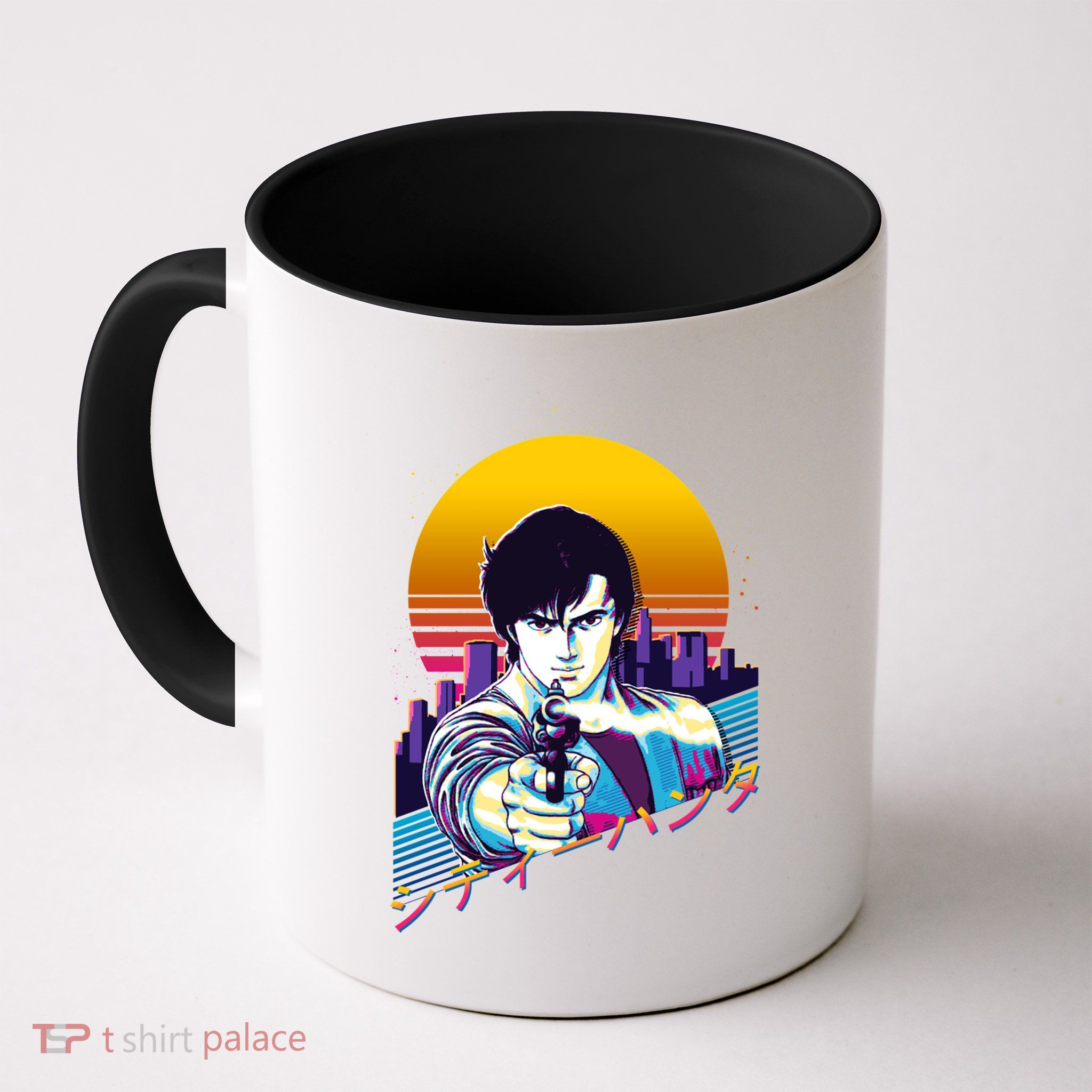 City Hunter Ryo Saeba Retrowave Mug