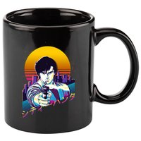 City Hunter Ryo Saeba Retrowave 11oz C Handle Ceramic Mug