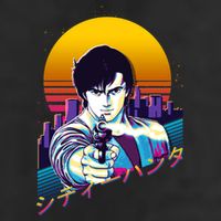 City Hunter Ryo Saeba Retrowave 11oz C Handle Ceramic Mug