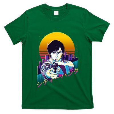 City Hunter Ryo Saeba Retrowave T-Shirt