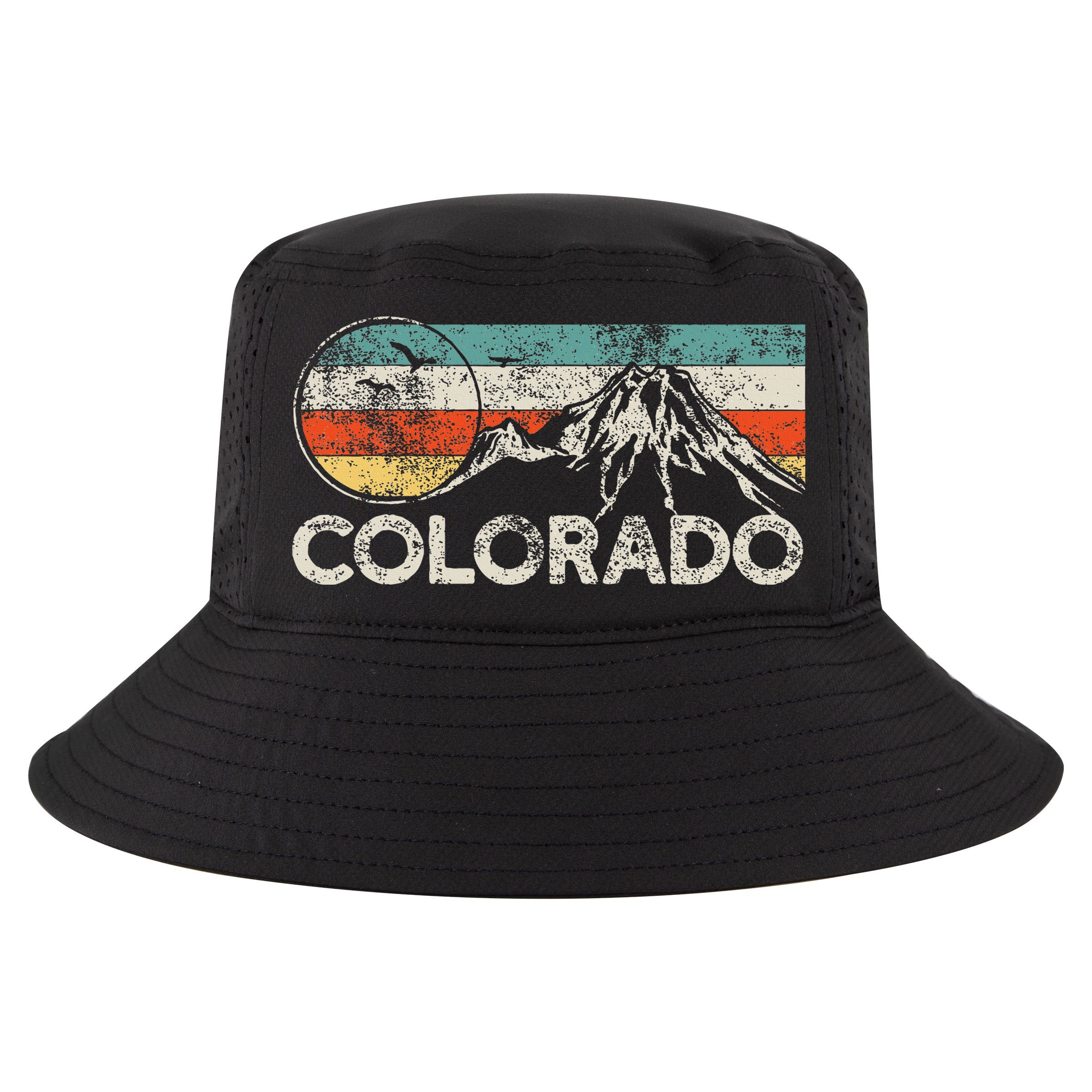 Colorado Hiking Retro Cool Comfort Performance Bucket Hat