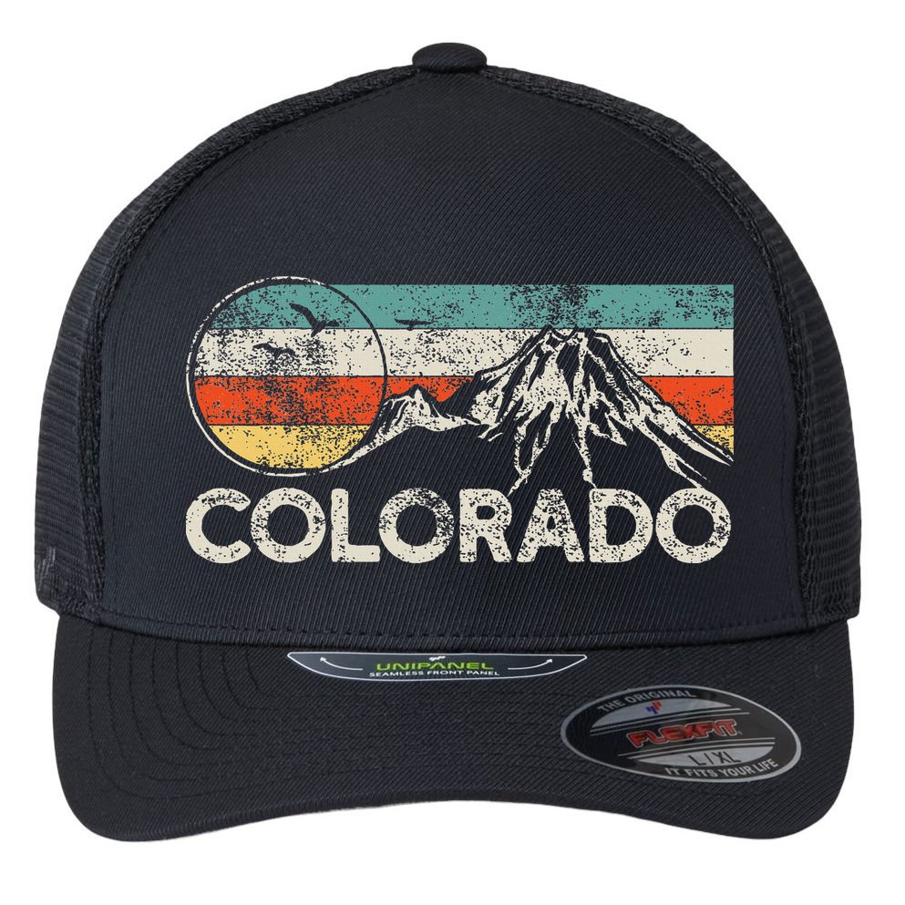 Colorado Hiking Retro Flexfit Unipanel Trucker Cap
