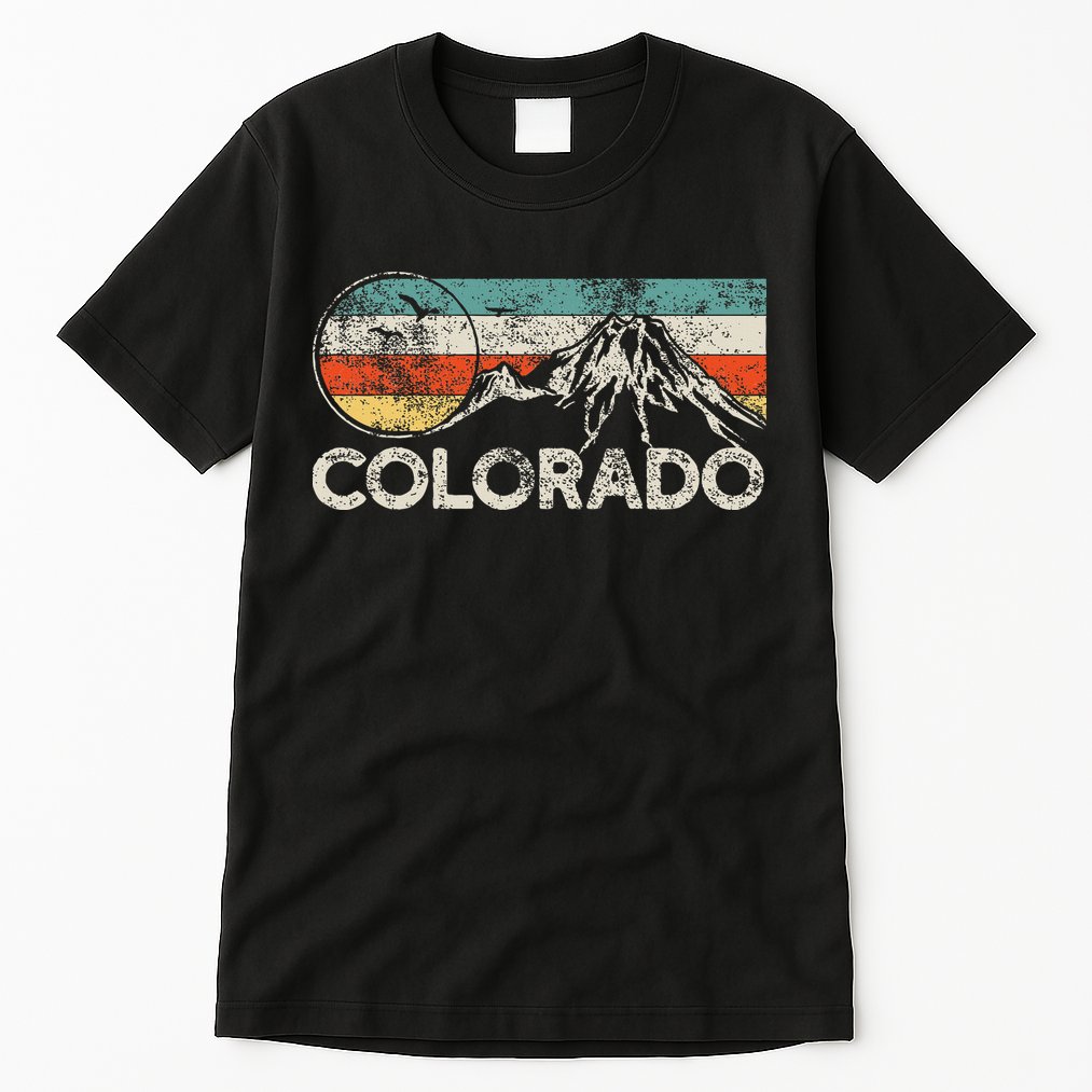 Colorado Hiking Retro Tall T-Shirt