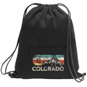 Colorado Hiking Retro Sweatshirt Cinch Pack Bag