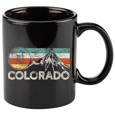 Colorado Hiking Retro 11oz C Handle Ceramic Mug