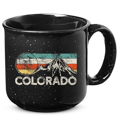 Colorado Hiking Retro 15oz Campfire Ceramic Mug