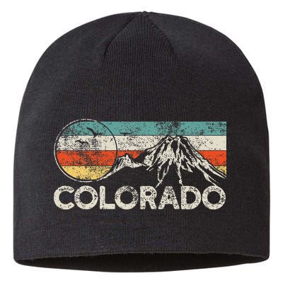 Colorado Hiking Retro Sustainable Beanie