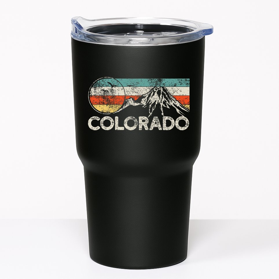 Colorado Hiking Retro Tumbler