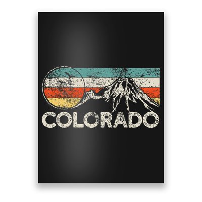 Colorado Hiking Retro Poster