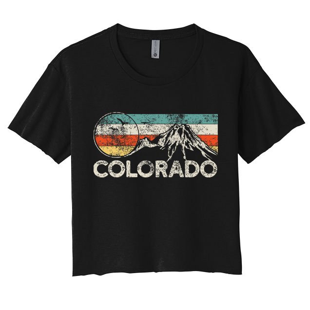 Colorado Hiking Retro Crop Top