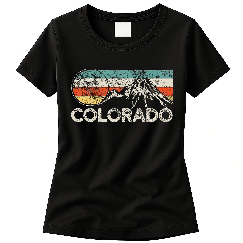 Colorado Hiking Retro Womens T-Shirt